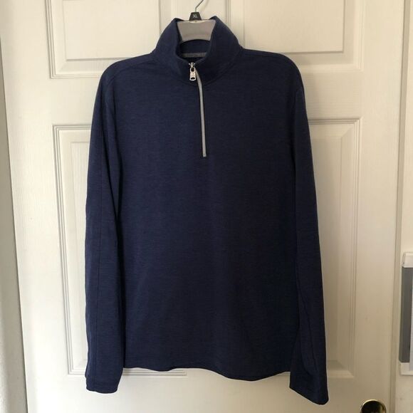 BANANA REPUBLIC Men’s 1/4 Zip Pullover Sweater M - Picture 1 of 4